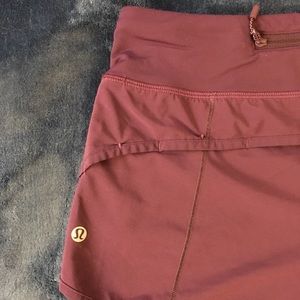 Purple Lululemon speed short 2.5”